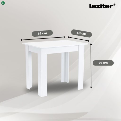 Leon 4+1 étkező garnitúra fehér-fekete