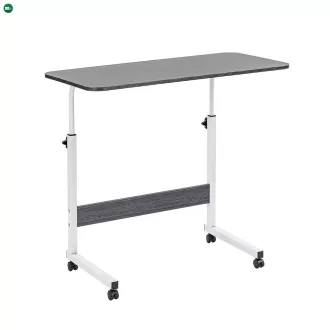 Állítható magasságú laptopasztal 80x40 cm fekete