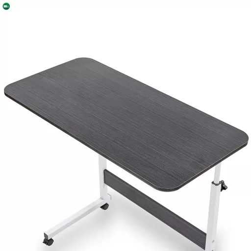 Állítható magasságú laptopasztal 80x40 cm fekete