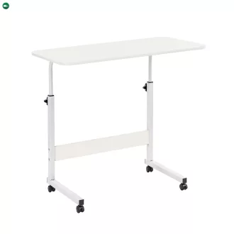 Állítható magasságú laptopasztal 80x40 cm fehér