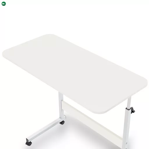 Állítható magasságú laptopasztal 80x40 cm fehér