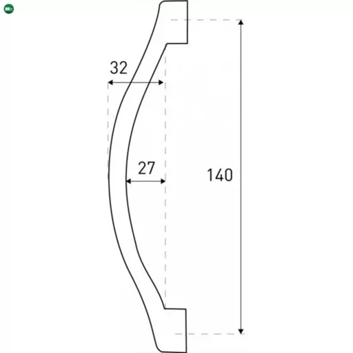 LZF-02 zuhanykabin fogantyú