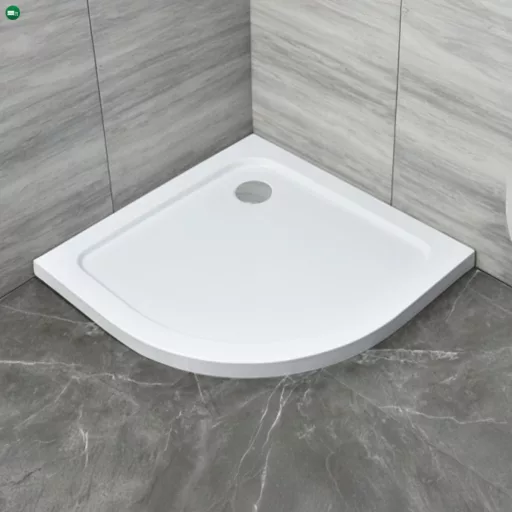 Modena Slim íves alacsony akril zuhanytálca 90x90 cm