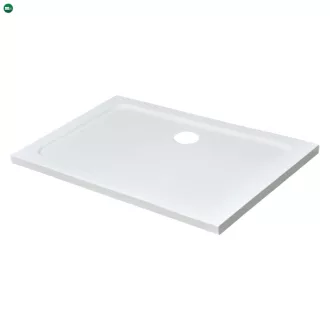   Modena Slim aszimmetrikus szögletes akril zuhanytálca, 80x120 cm