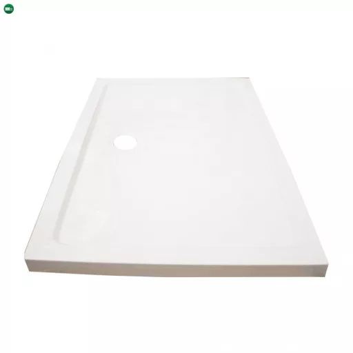 Modena Slim aszimmetrikus szögletes akril zuhanytálca, 80x120 cm