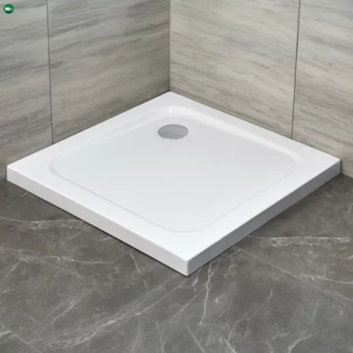 Modena Slim szögletes alacsony akril zuhanytálca 80x80 cm