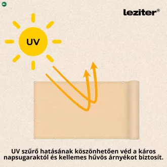 Erkély árnyékoló, belátásgátló 7 m bézs