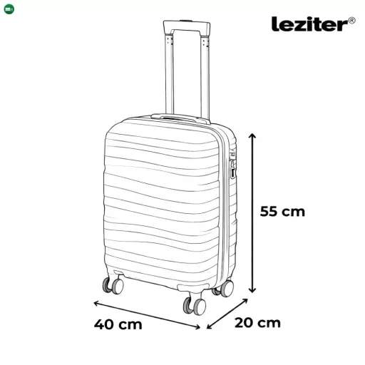 TraveLux Voyager kabinbőrönd keményfedeles 55x40x20 cm