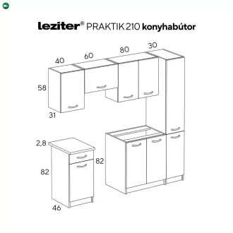 Praktik 210 konyhabútor