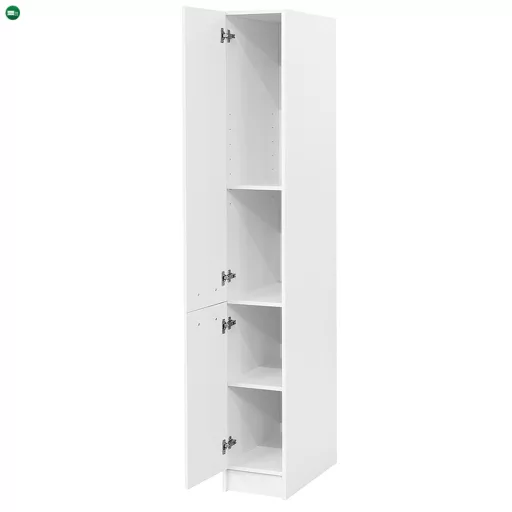 Praktik 30 kamraszekrény 2 ajtós, fehér-fehér