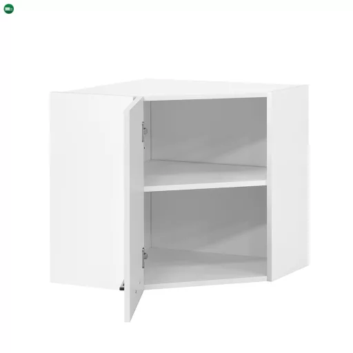 Praktik 60 felső sarok szekrény 1 ajtós, fehér-fehér