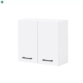 Praktik 60 felső szekrény 2 ajtós, fehér-fehér