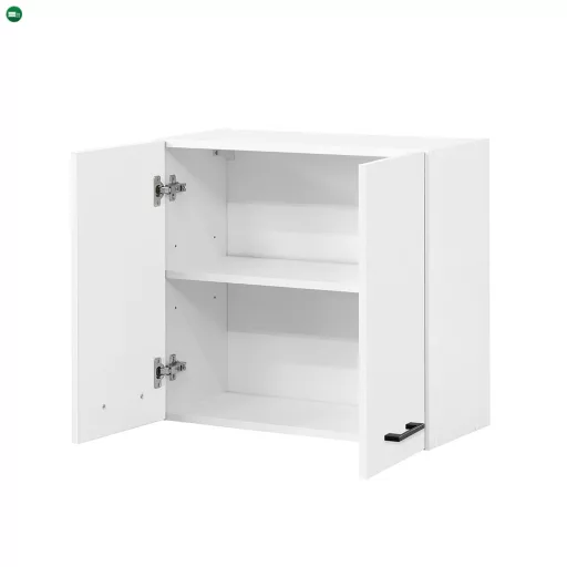 Praktik 60 felső szekrény 2 ajtós, fehér-fehér