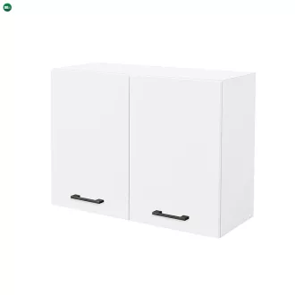 Praktik 80 felső szekrény 2 ajtós, fehér-fehér