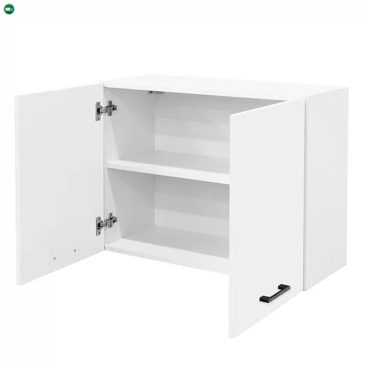 Praktik 80 felső szekrény 2 ajtós, fehér-fehér