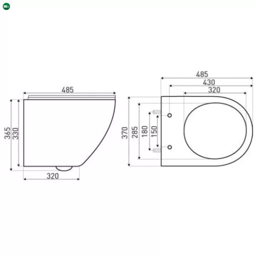 Roya Delos BLM 81GRE falba építhető WC tartály szett