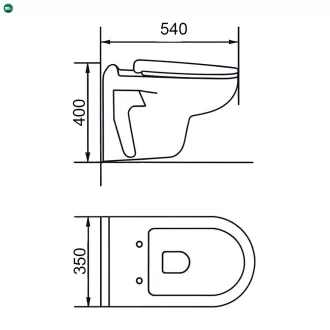 Roya 82W falba építhető WC tartály szett