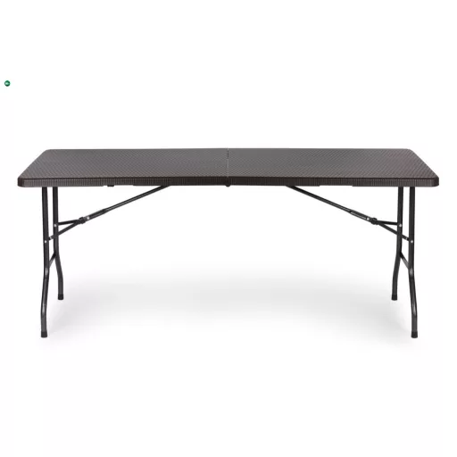 Rattan hatású összecsukható kerti asztal