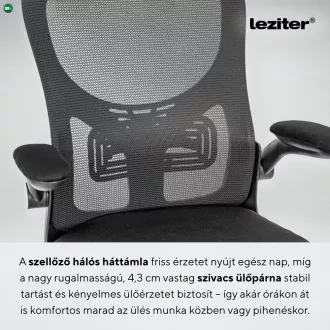 Flexo ergonomikus irodai forgószék deréktámasszal