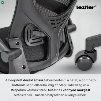 Flexo ergonomikus irodai forgószék deréktámasszal
