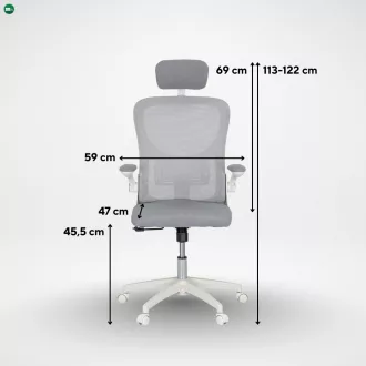 Flexo ergonomikus irodai forgószék deréktámasszal