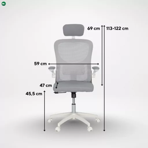 Flexo ergonomikus irodai forgószék deréktámasszal
