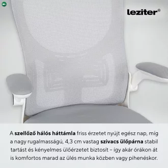 Flexo ergonomikus irodai forgószék deréktámasszal