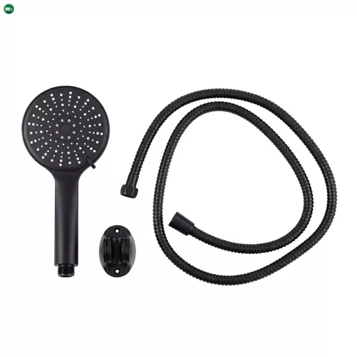 Lili 5 funkciós kézizuhany tömlővel tartóval fekete