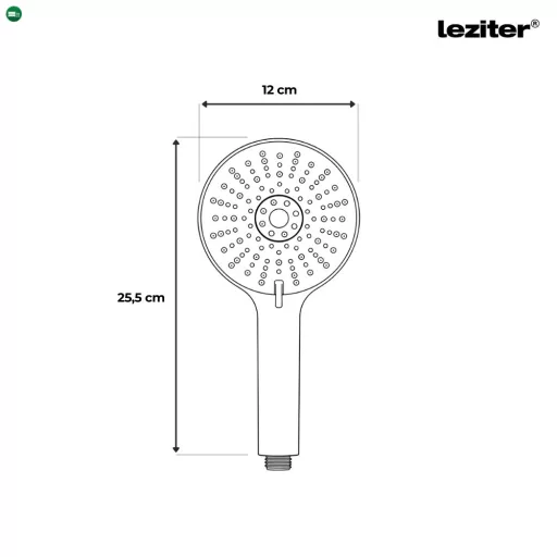 Lili 5 funkciós kézizuhany tömlővel tartóval króm