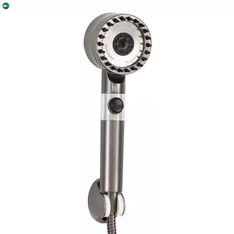 Kori 3 funkciós kézizuhany tömlővel tartóval szürke
