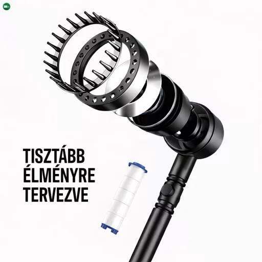 Kori 3 funkciós kézizuhany tömlővel tartóval szürke