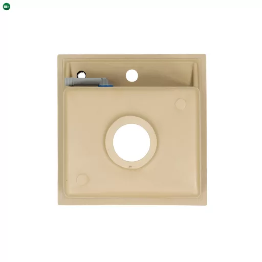 Nia szögletes egy medencés gránit mosogató szifonnal bézs