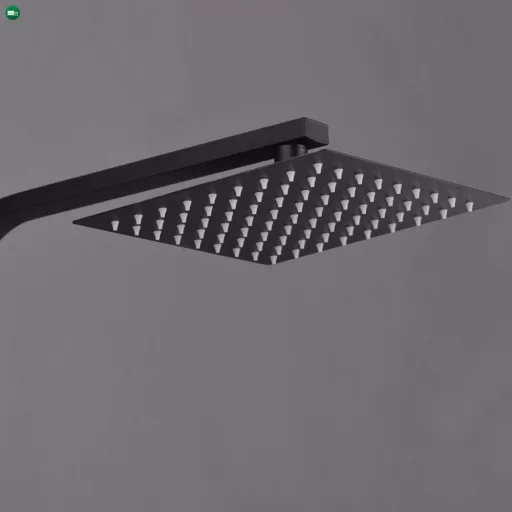 Mazama Black zuhanyszett termosztátos csapteleppel