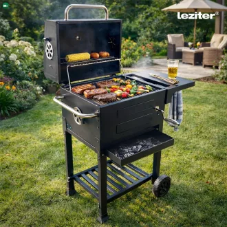 Helix multifunkciós faszenes kerti grillsütő