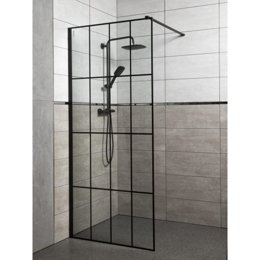 Techno 90x200 cm Walk-in zuhanykabin