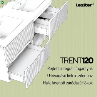 Trent 120 alsó szekrény mosdóval