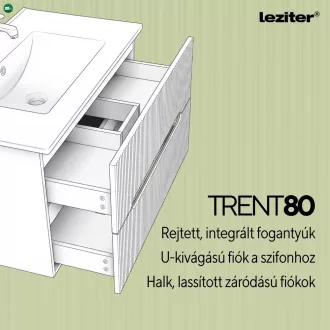 Trent 80 alsó szekrény mosdóval