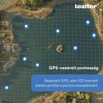   Etetőhajó V6 GPS 3 tartályos hátra és oldalkidobós fekete