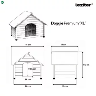 Doggie Premium hőszigetelt kutyaház "XL"