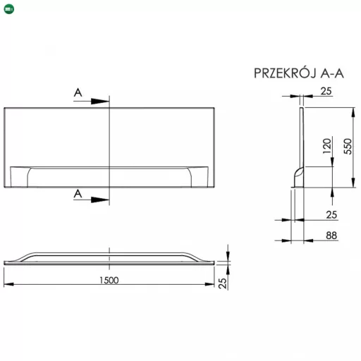 Wivea 150 Hosszú előlap