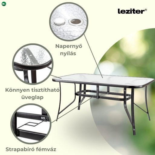 Elzas 6+1 kerti bútor garnitúra szett