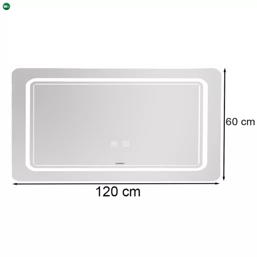 Vid 120 tükör led világítással