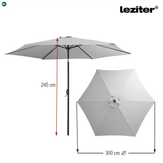 Solari kerti napernyő piros 300 cm