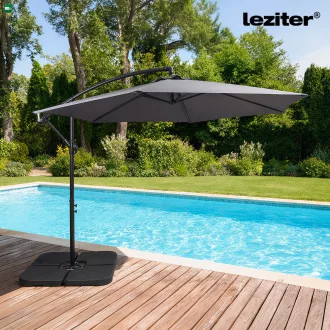 Sunny kerti napernyő szürke 300 cm