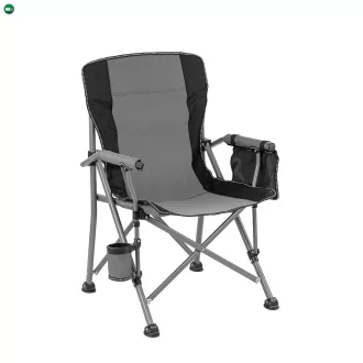   Leziter Comfort karfás horgász szék pohártartóval szürke