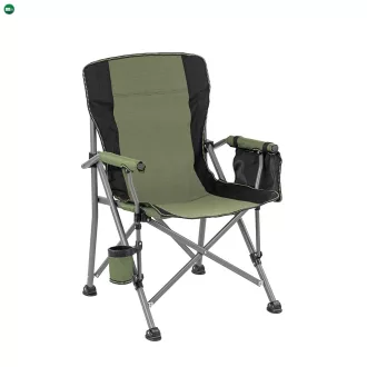 Leziter Comfort karfás horgász szék pohártartóval zöld
