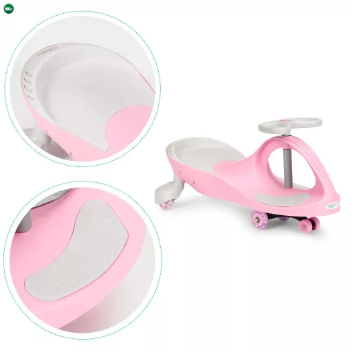 Bobo Car  jármű LED kerekek rózsaszín