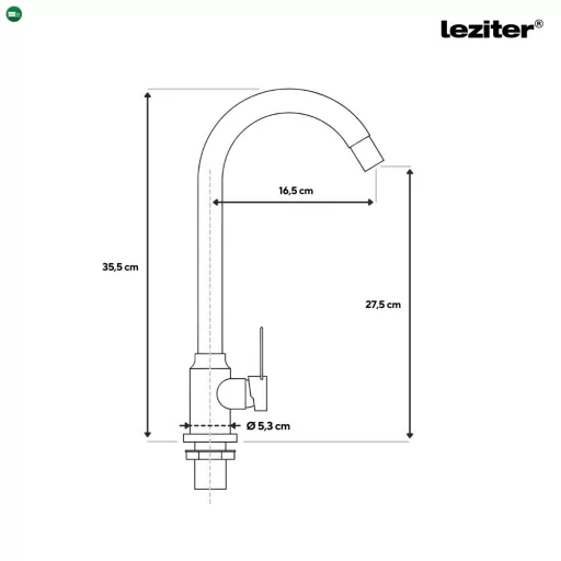 Auri mosogató csaptelep szálcsiszolt