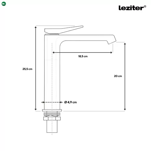 Arno magasított mosdó csaptelep