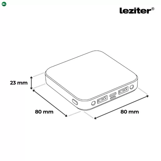 Powerbank 20000 mAH 2A 10W fekete